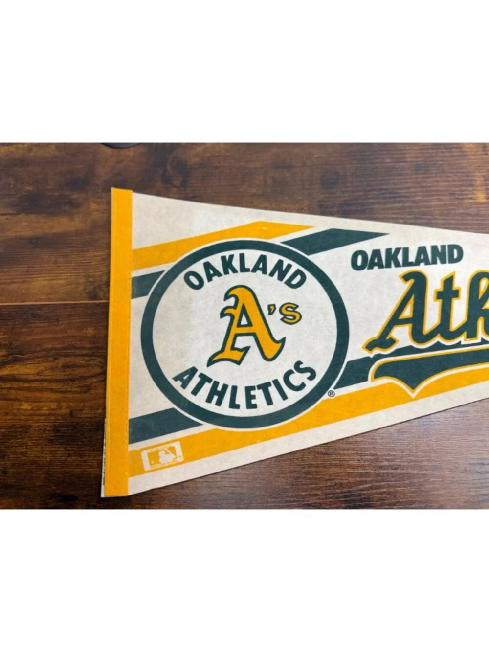 Oakland Athletics Vintage MLB Pennant Flag With Classic logo 29.5 inches